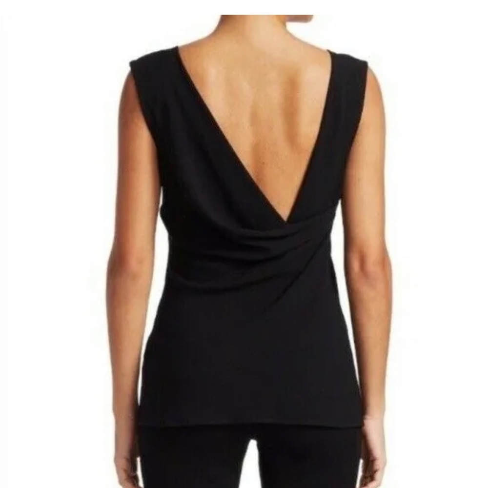 🎉 Clearance Sale! THEORY Cowl Back Tank, Rosina Crepe, Black, size M